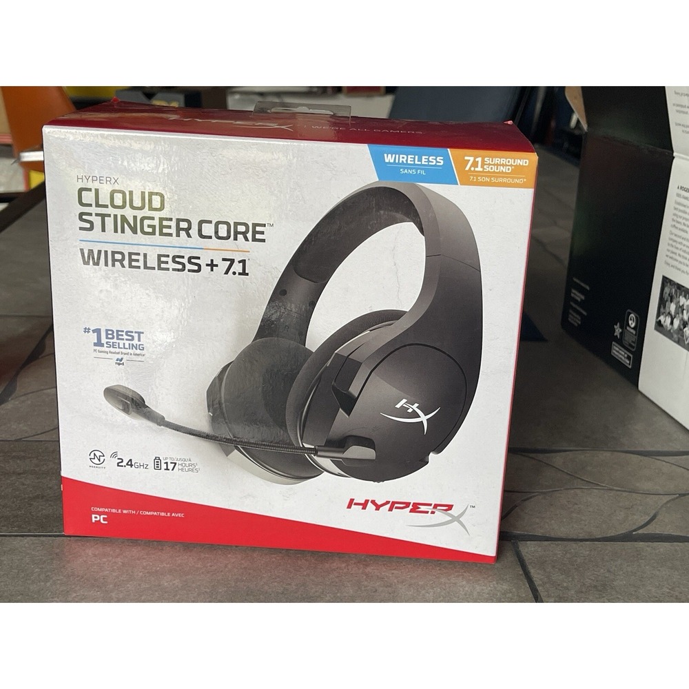 HyperX Cloud Stinger Core Wireless  Headphones with Mic , Black New , Sealed